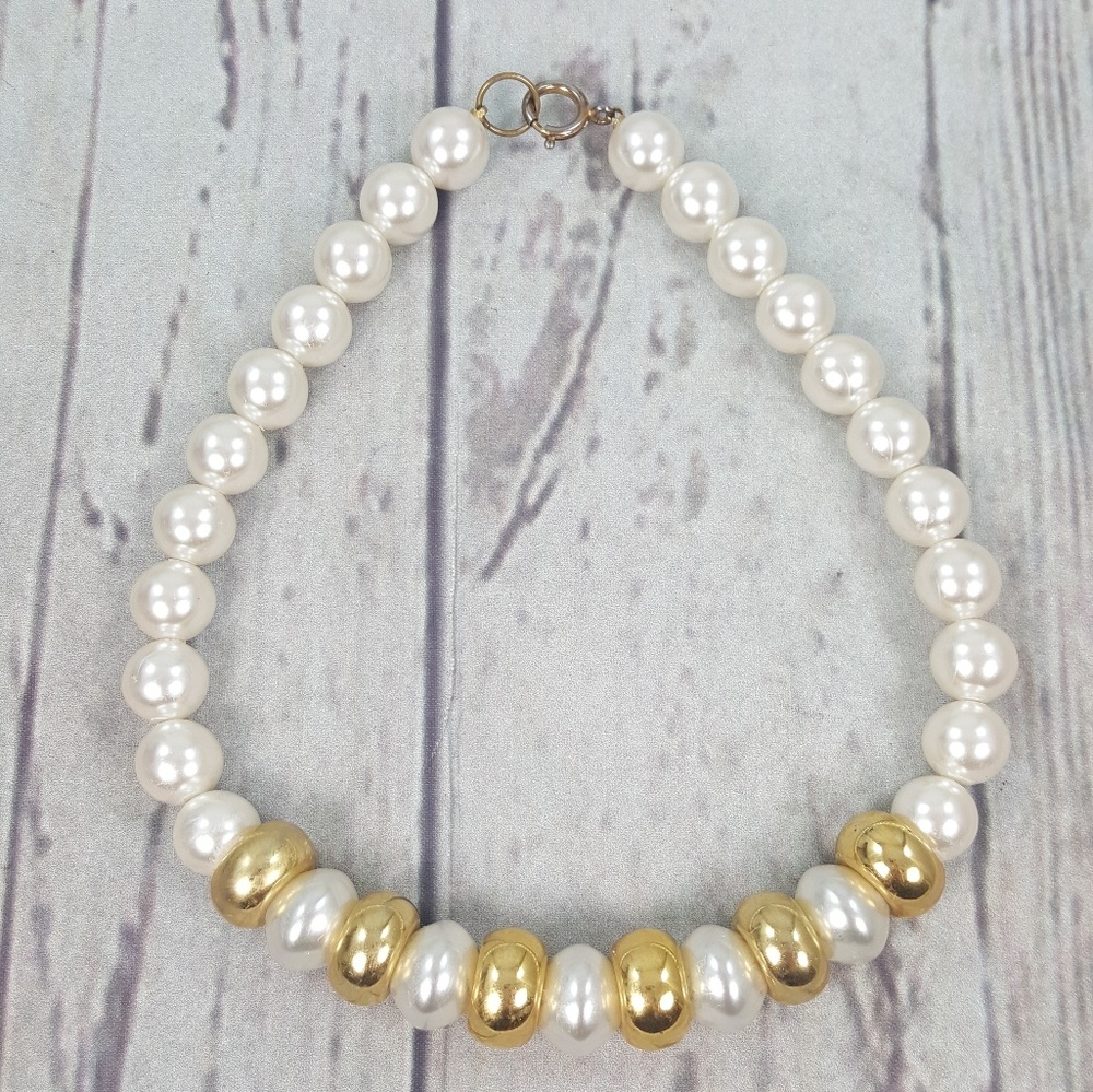 Vtg Oversized Pearl Necklace